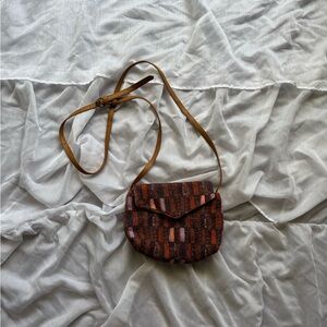 Universal Thread Multicolor Jacquard Fabric Crossbody Bag